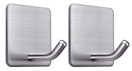 JJ CARE [Pack of 2 Self-Adhesive Wall Hooks, Heavy Duty Hooks for Fire Blanket